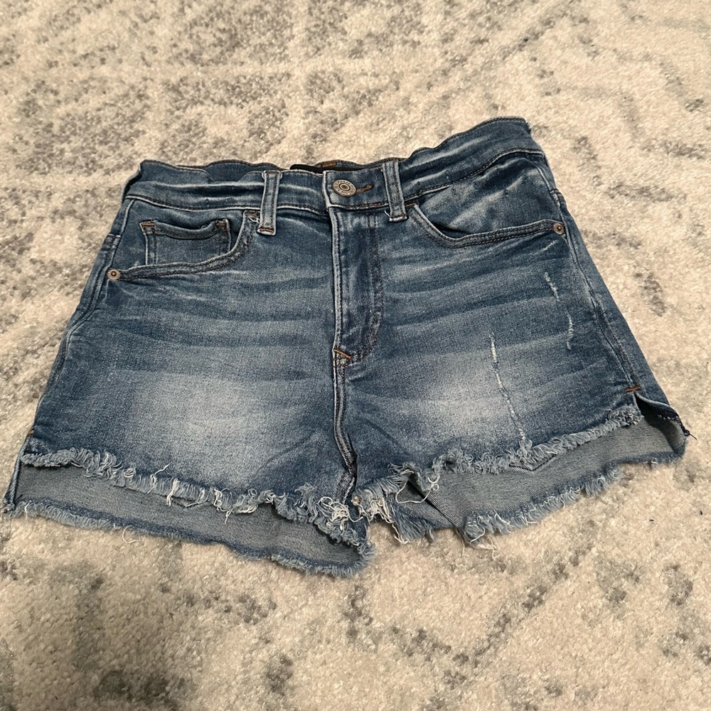 Express Ultimate Stretch Shortie Highrise Shorts